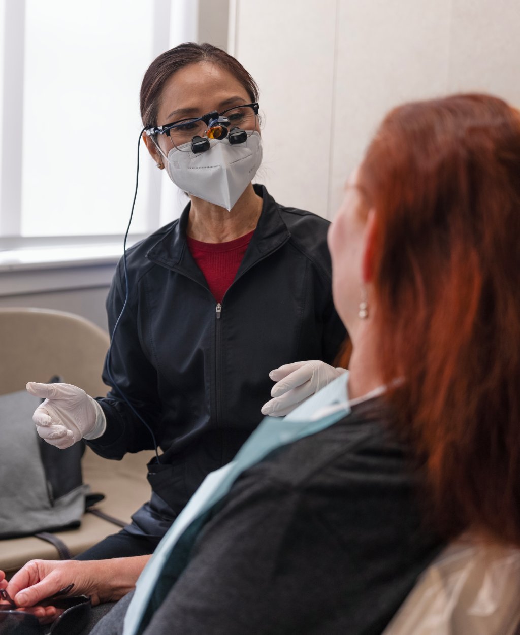 Businessman rubbing his face in concern due to tooth pain