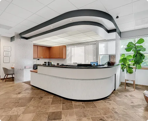 Patient resting in chair