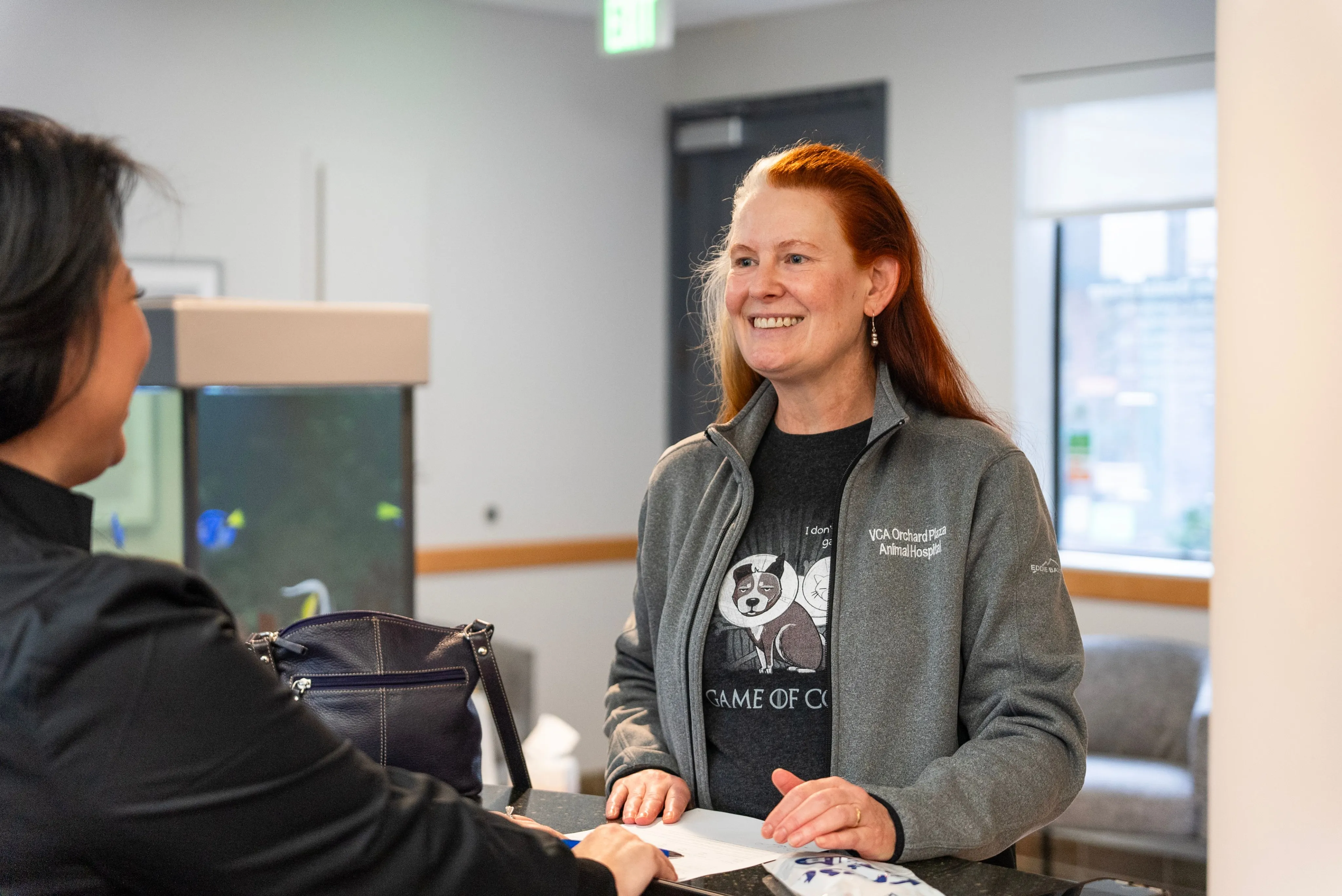 New Patient filling in forms