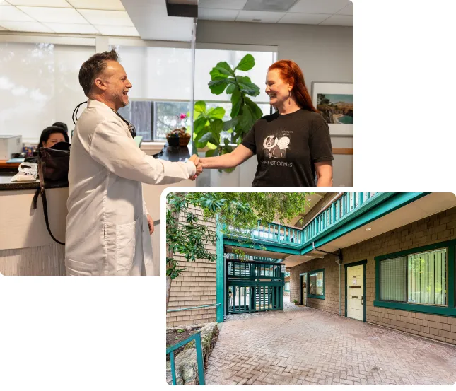 View of outside of Los Gatos California dental office building